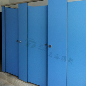 蓝色卫生间隔断图